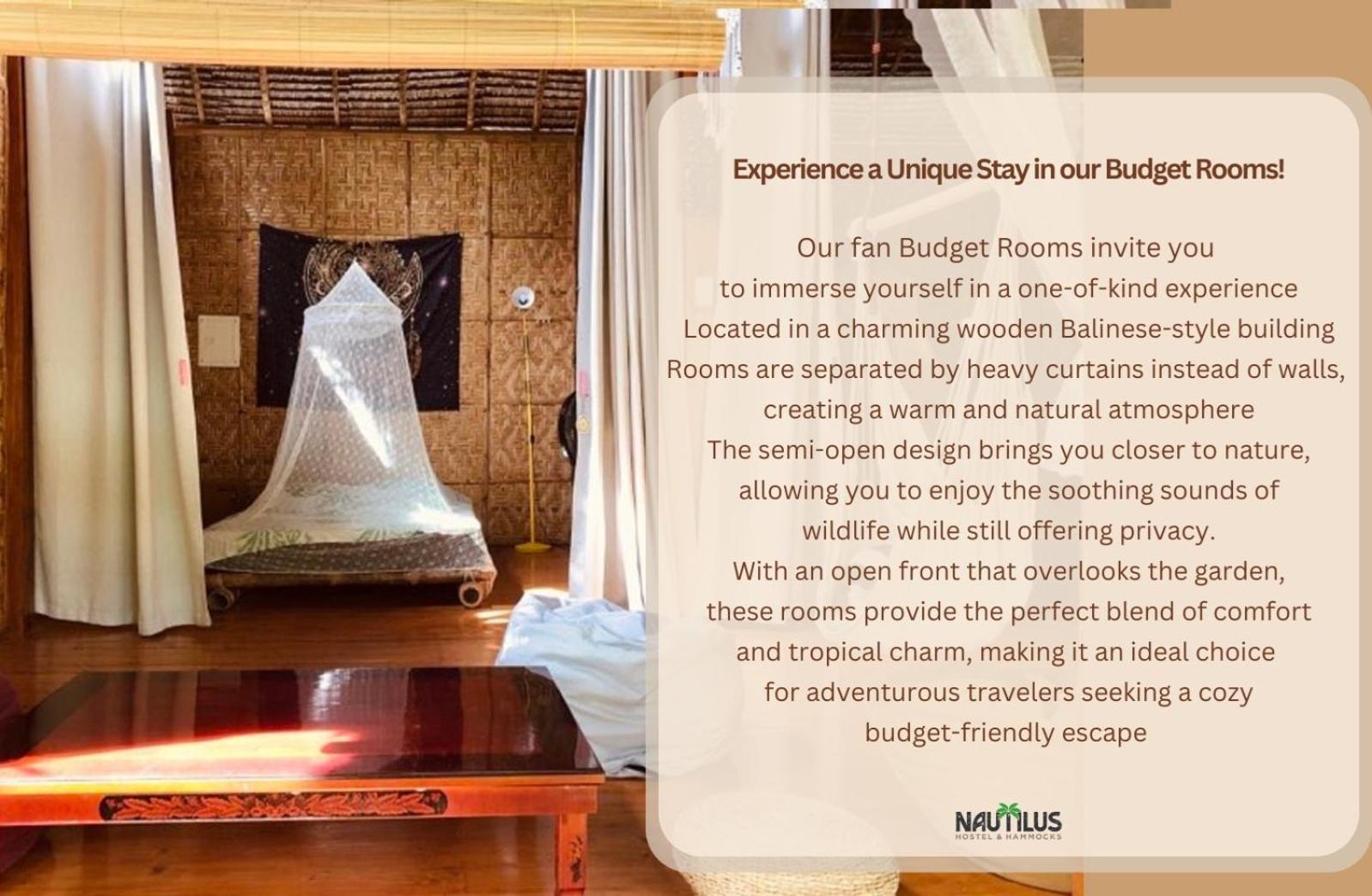 Nautilus Hostel & Hammocks パングラオ エクステリア 写真